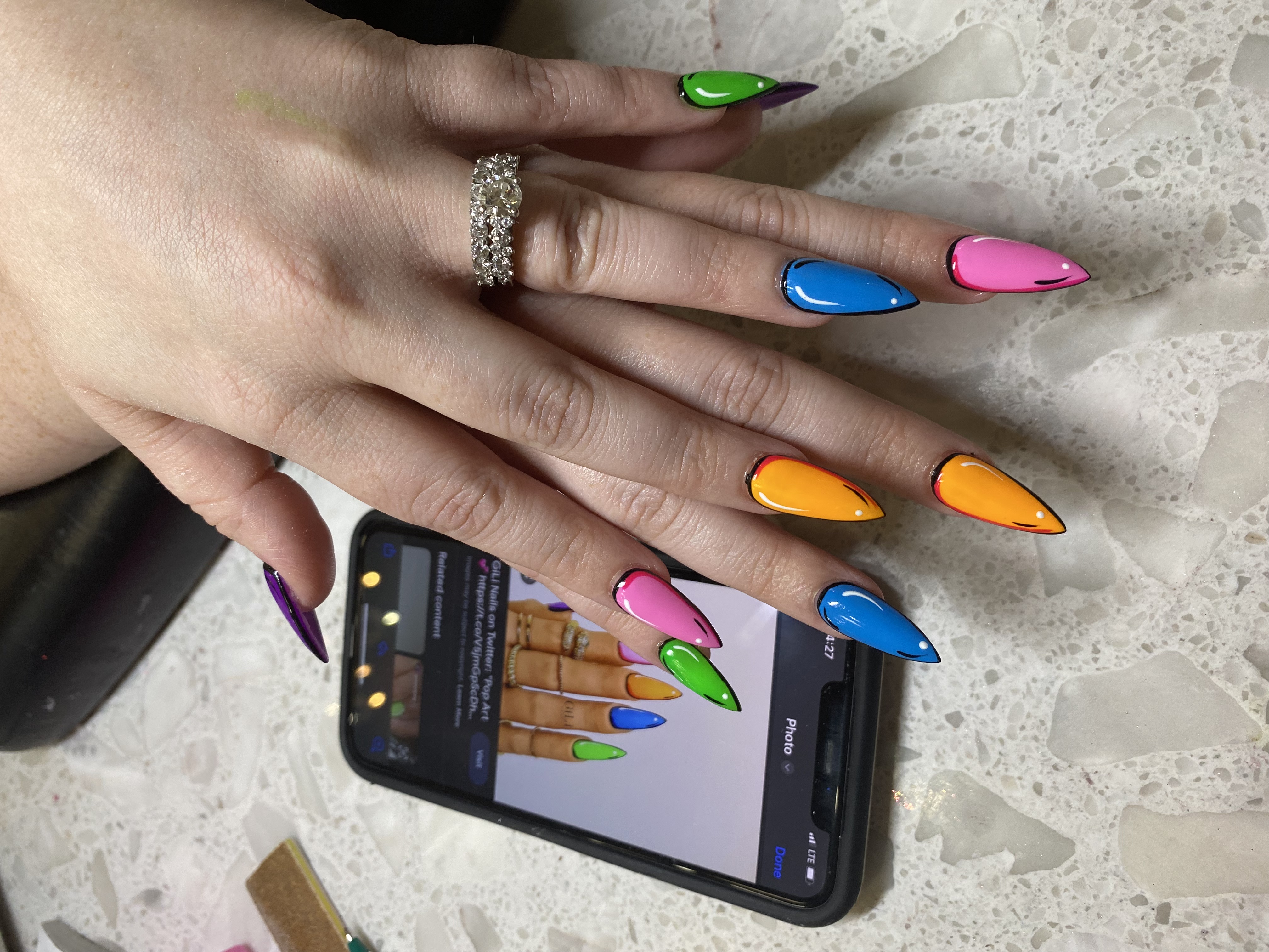 Nail art by J'adore